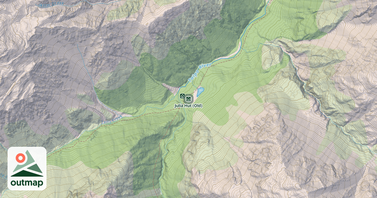 Map of Julia Hut (Old)