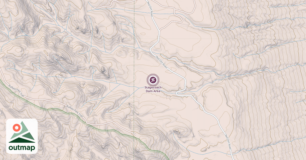 Map of Stagecoach Dam Area