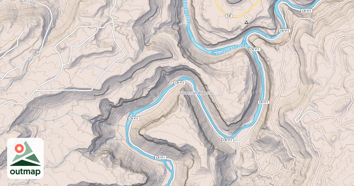Map of Sucker Train Blues