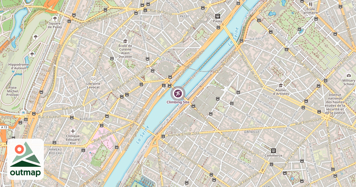 Map of Climbing Site