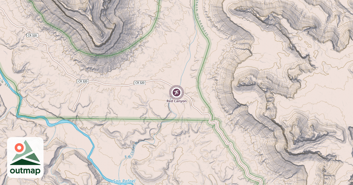 Map of Red Canyon