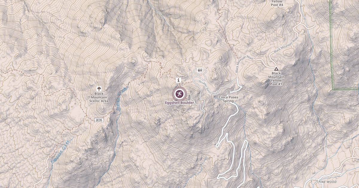 Map preview of Eggshell Boulder