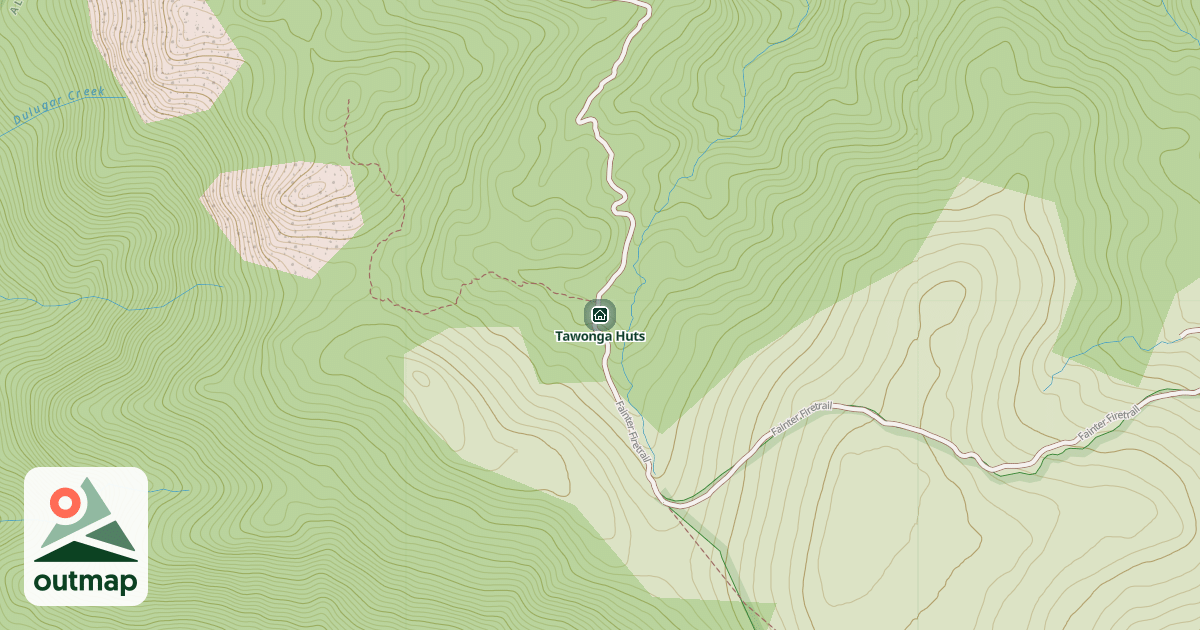 Map of Tawonga Huts