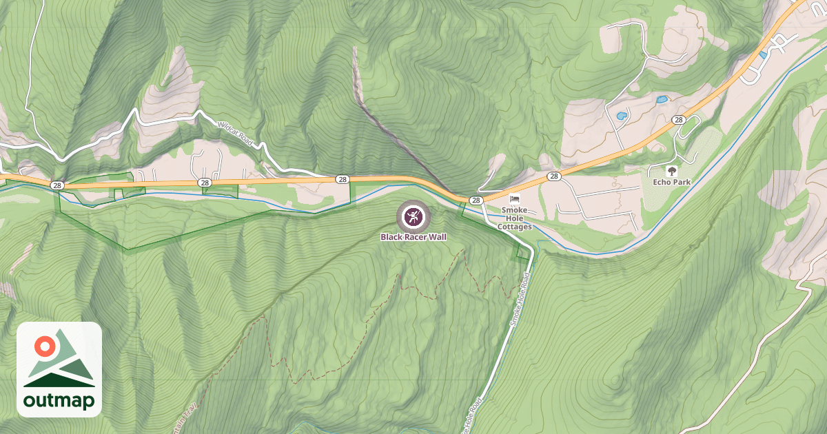 Map of Black Racer Wall