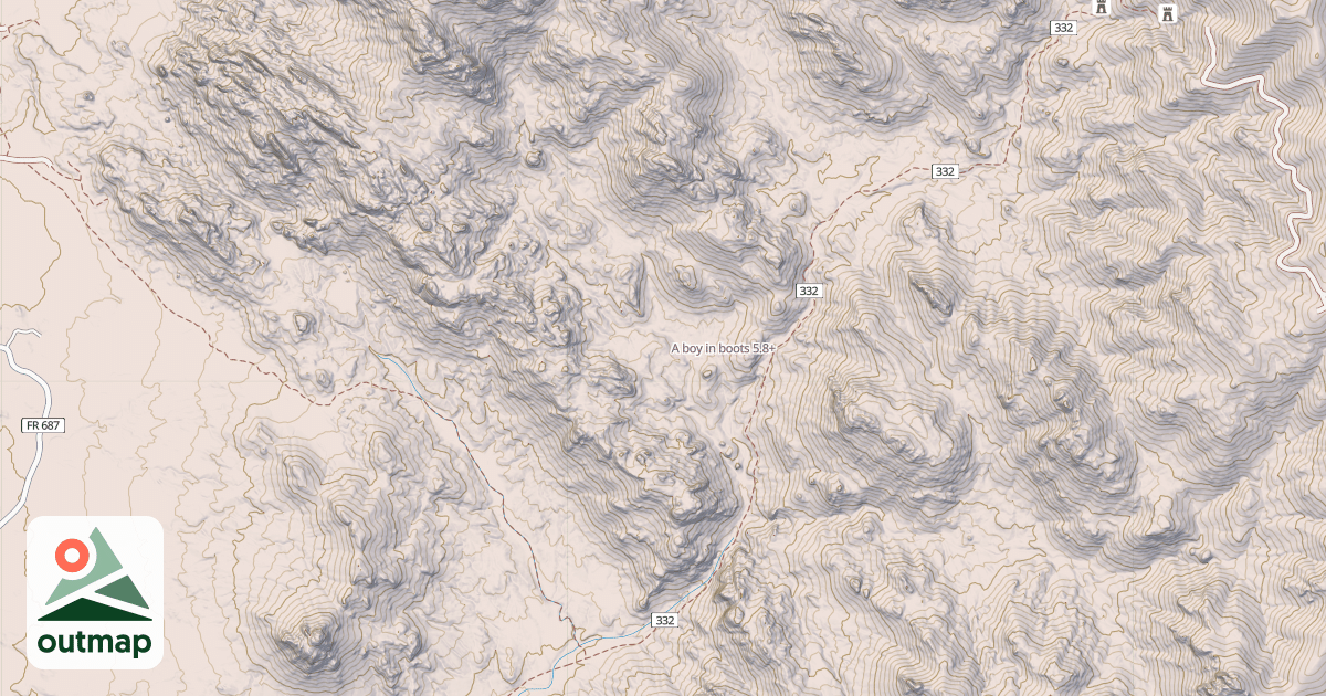 Map of A boy in boots