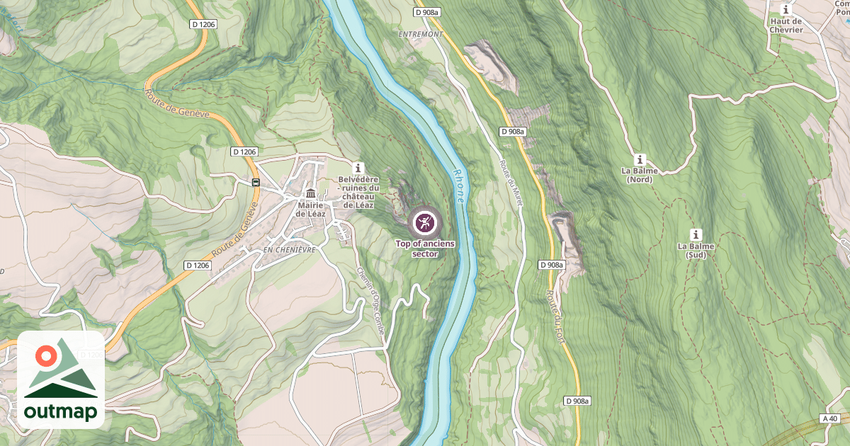 Map of Top of anciens sector