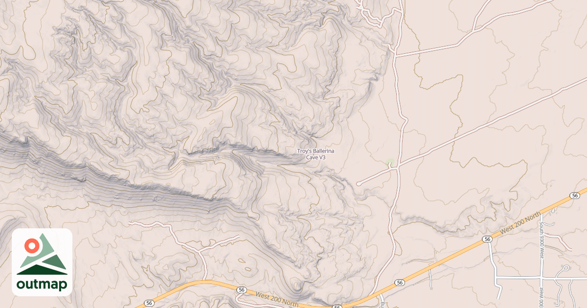 Map of Troy's Ballerina Cave
