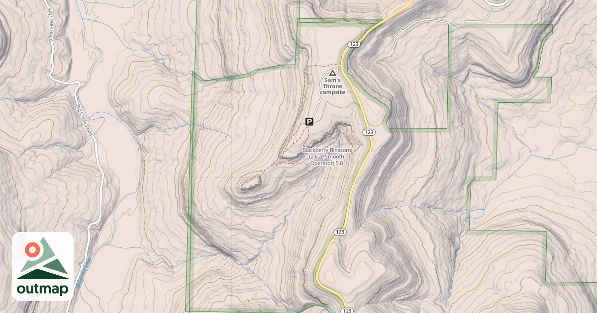 Map of Blackberry Blossom (a.k.a. Smooth Operator)