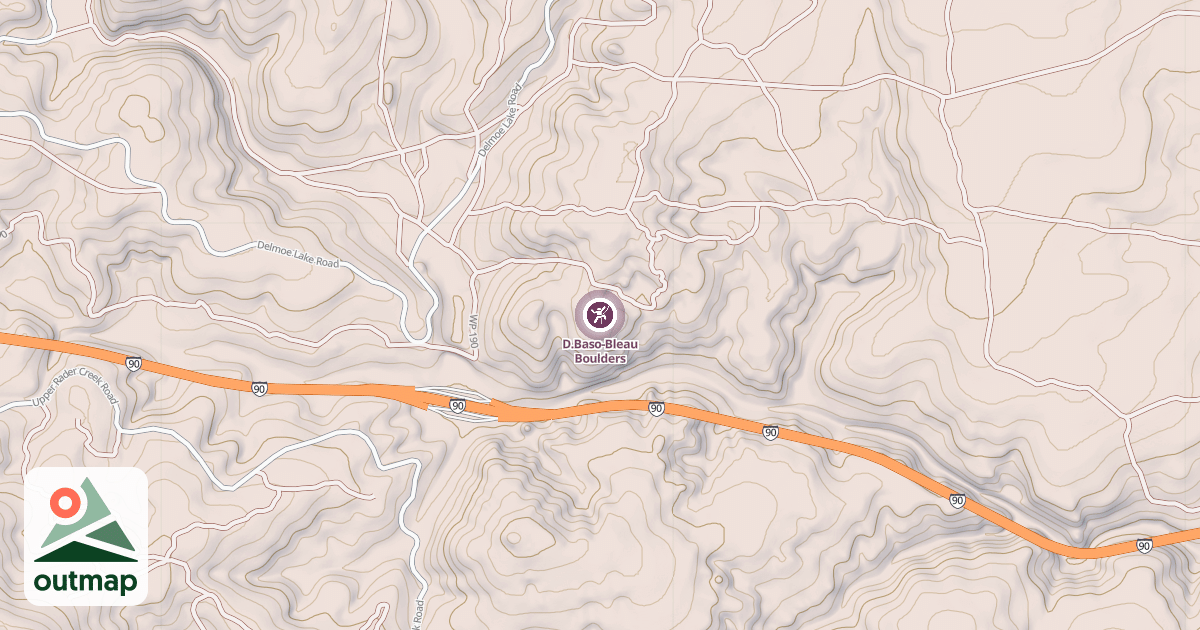 Map of D.Baso-Bleau Boulders