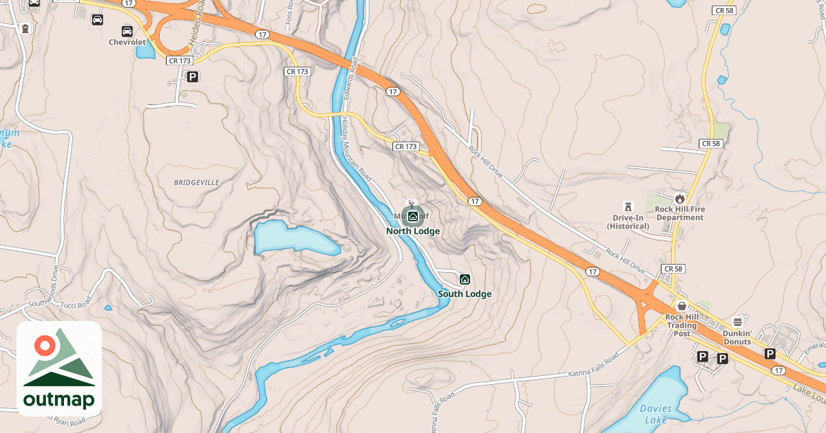 Map of North Lodge