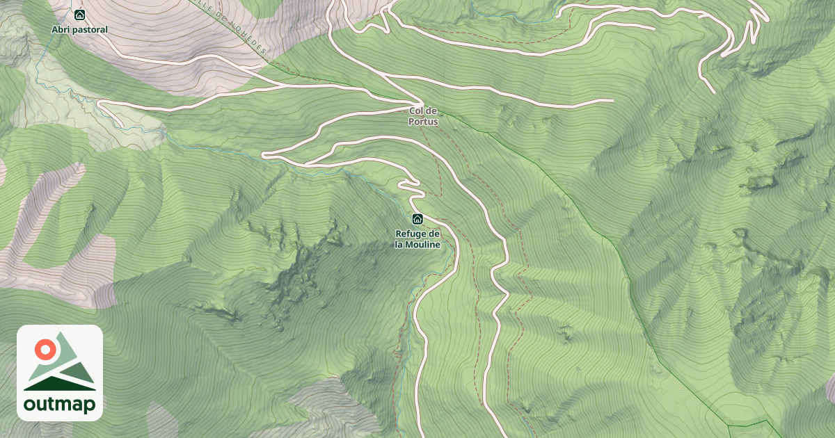 Map of Refuge de la Mouline