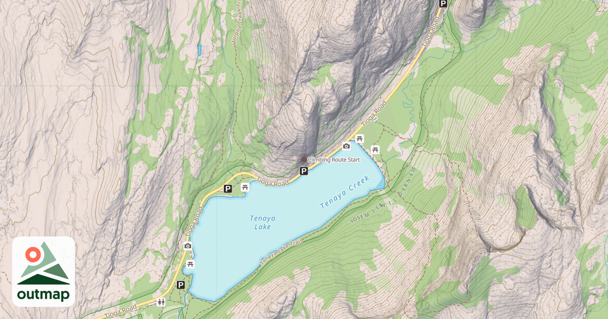 Map of Climbing Route Start