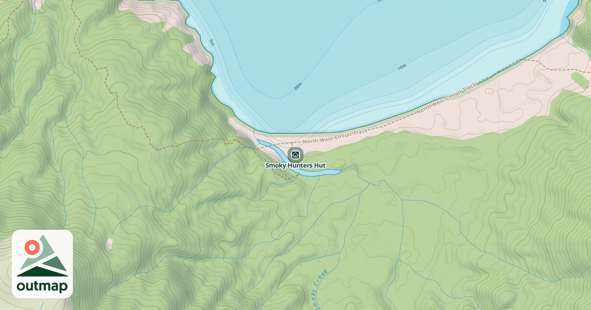 Map of Smoky Hunters Hut