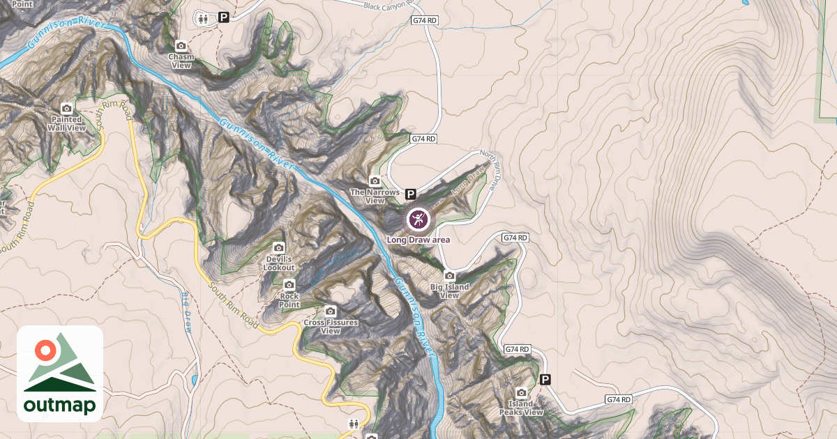 Map of Long Draw area
