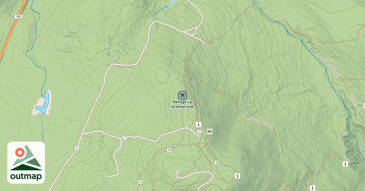 Map of Refuge La Grande-Vue