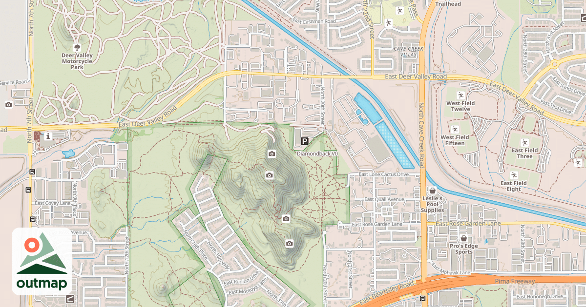 Map of Diamondback