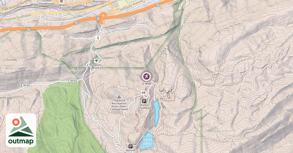 Map of U Wall