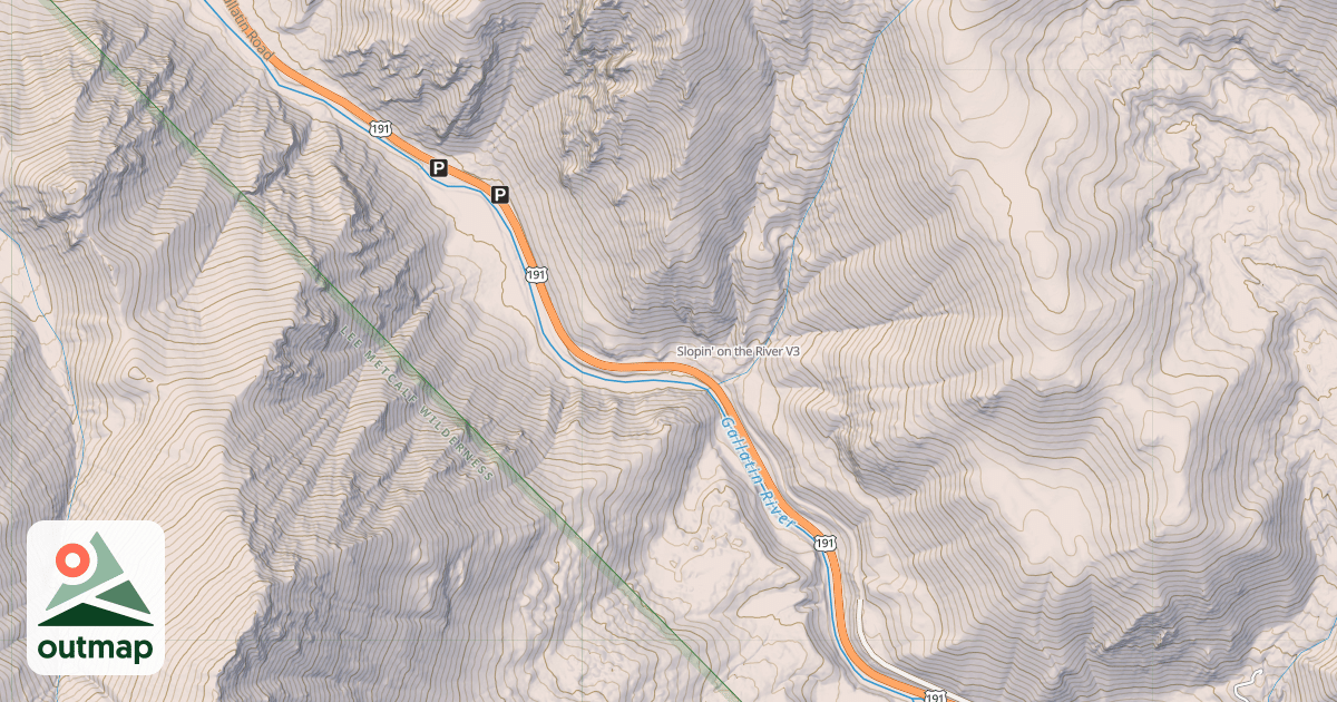 Map of Slopin' on the River