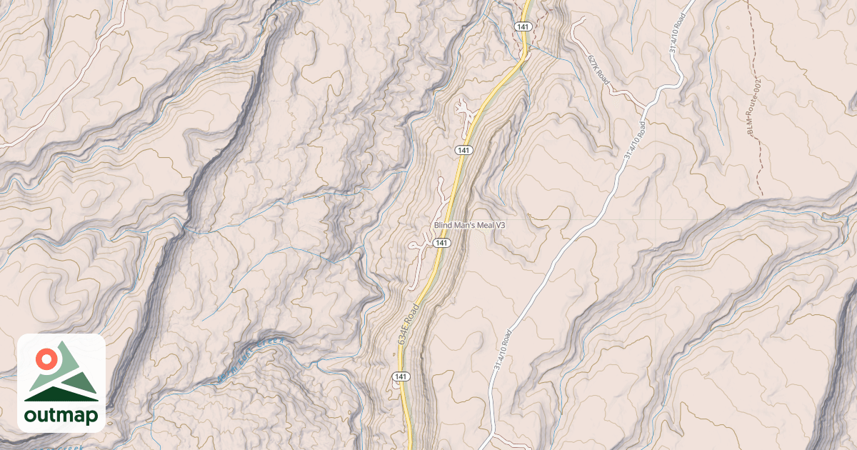 Map of Blind Man's Meal