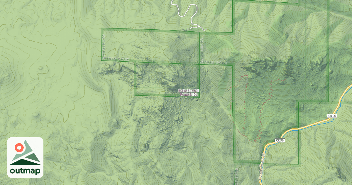 Map of Burke Box Ball Route