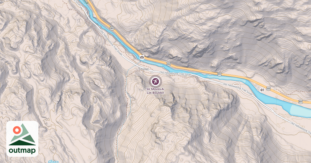 Map of Sir Moves-A-Lot Boulder