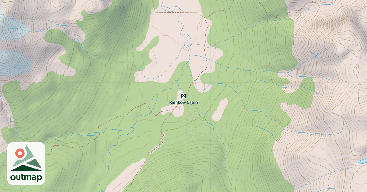 Map of Rainbow Cabin
