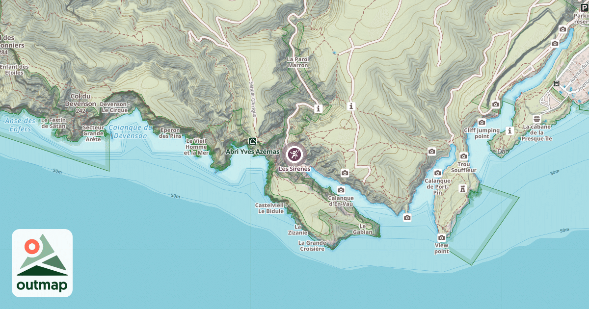 Map of Les Sirenes