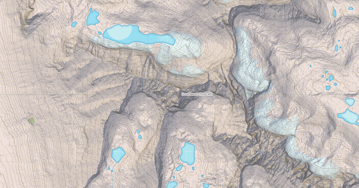 Map preview of Southwest Chute