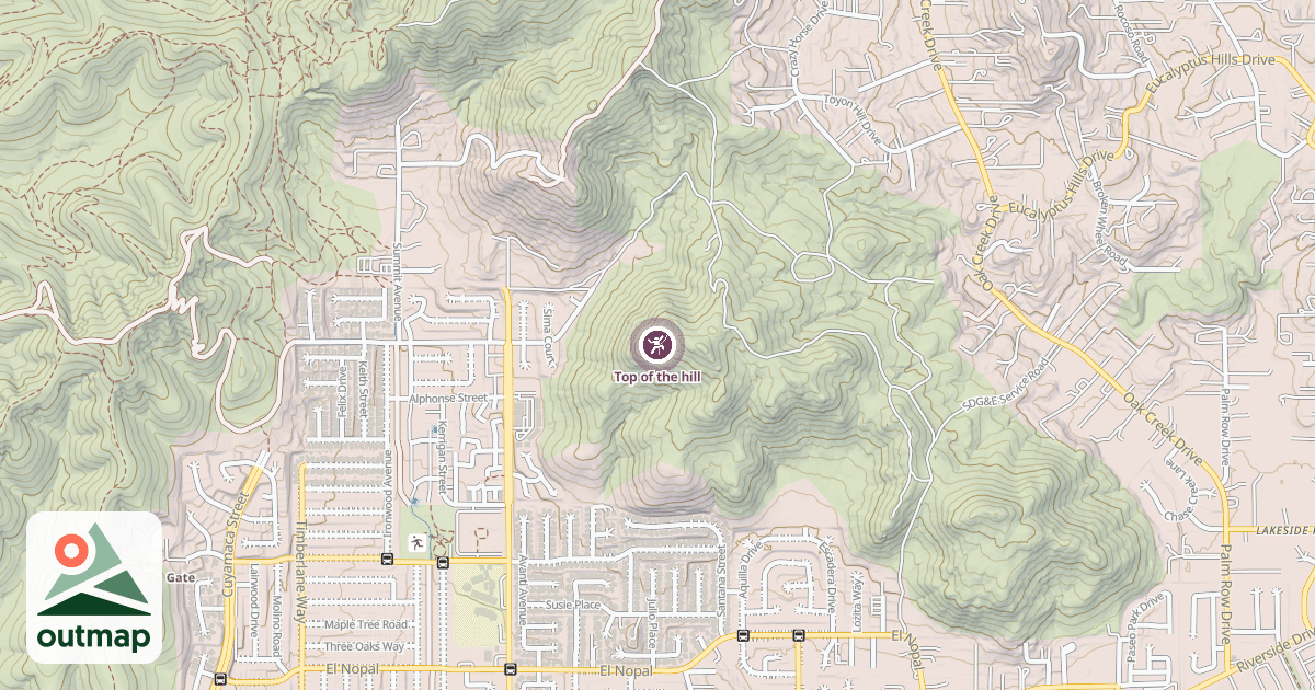 Map of Top of the hill