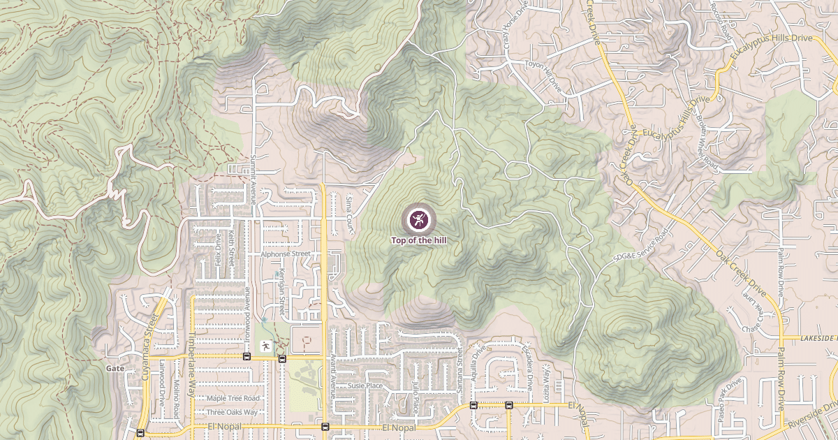 Map preview of Top of the hill