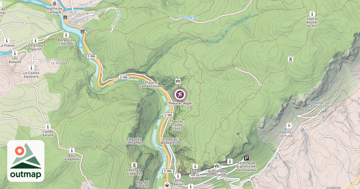 Map of Thaurac Aigle