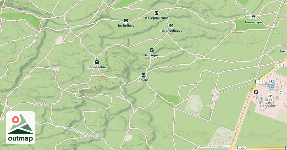 Map of pelous