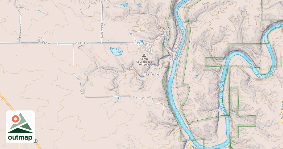 Map of Thick Ticks