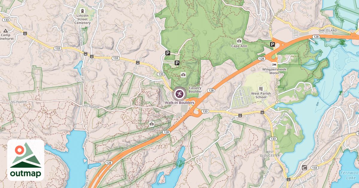 Map of Walk-in Boulders