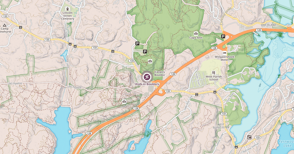 Map preview of Walk-in Boulders