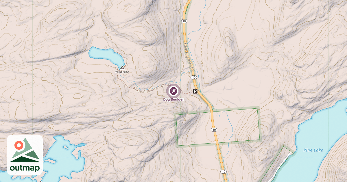 Map of Dog Boulder