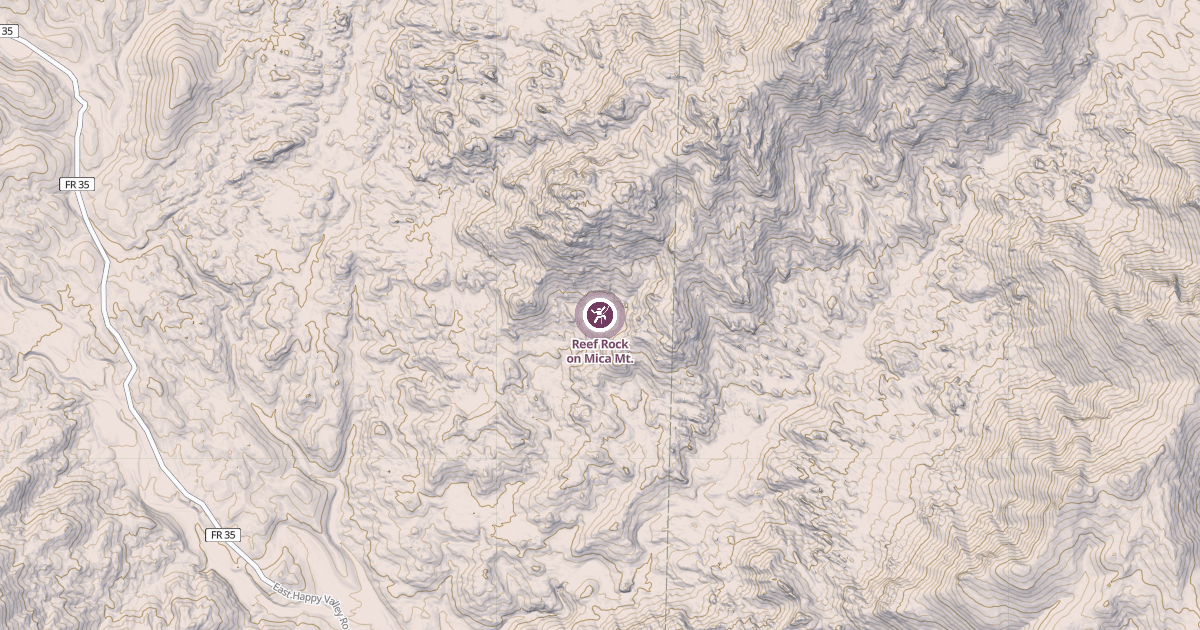 Map preview of Reef Rock on Mica Mt.