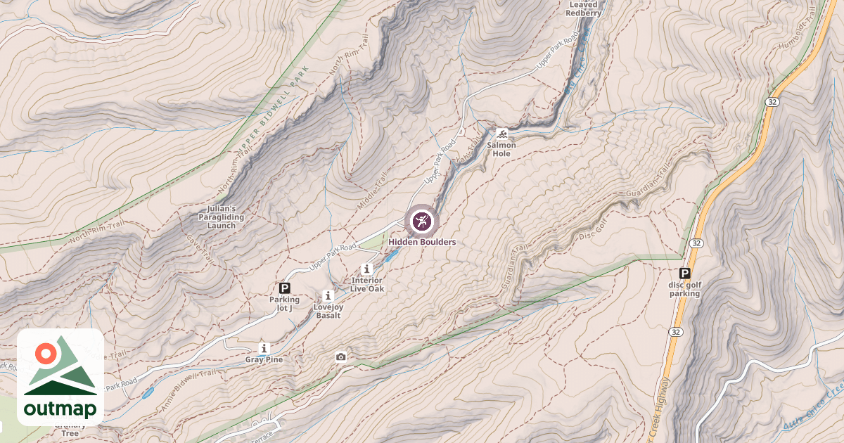 Map of Hidden Boulders