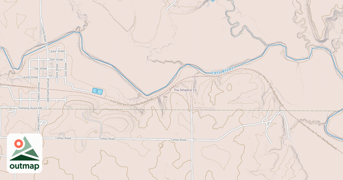 Map of The Dihedral in Greenwood