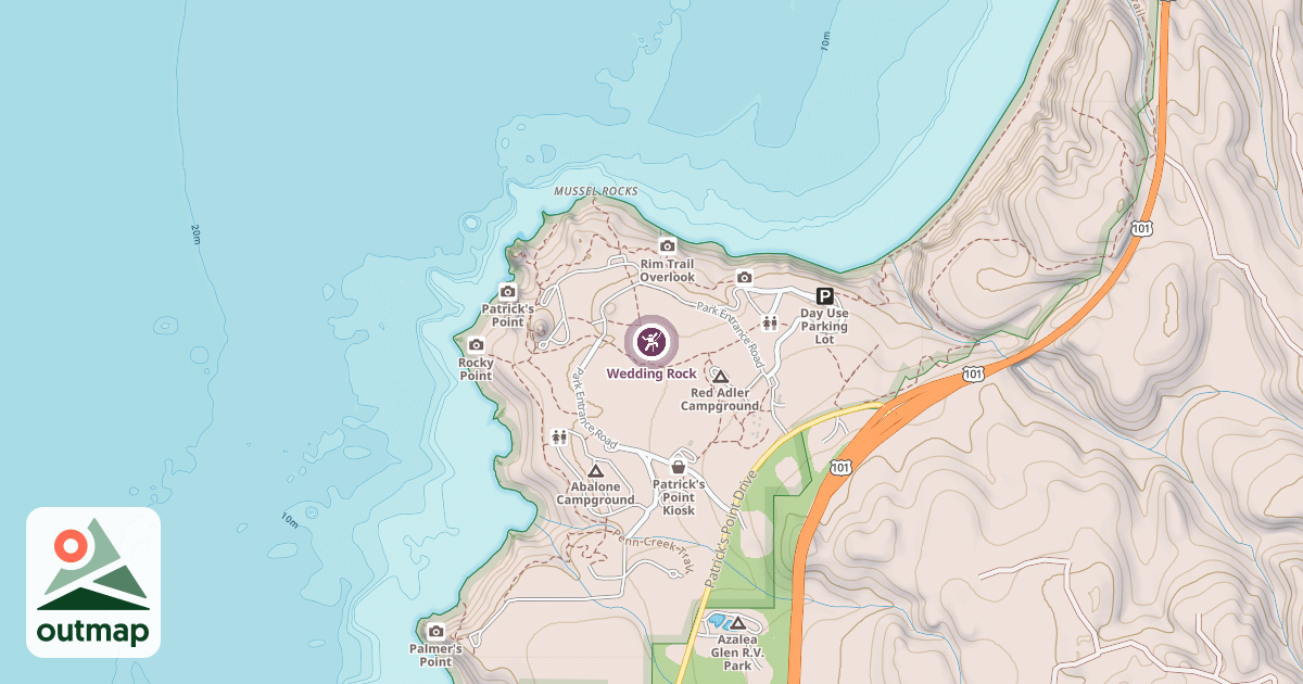 Map of Wedding Rock