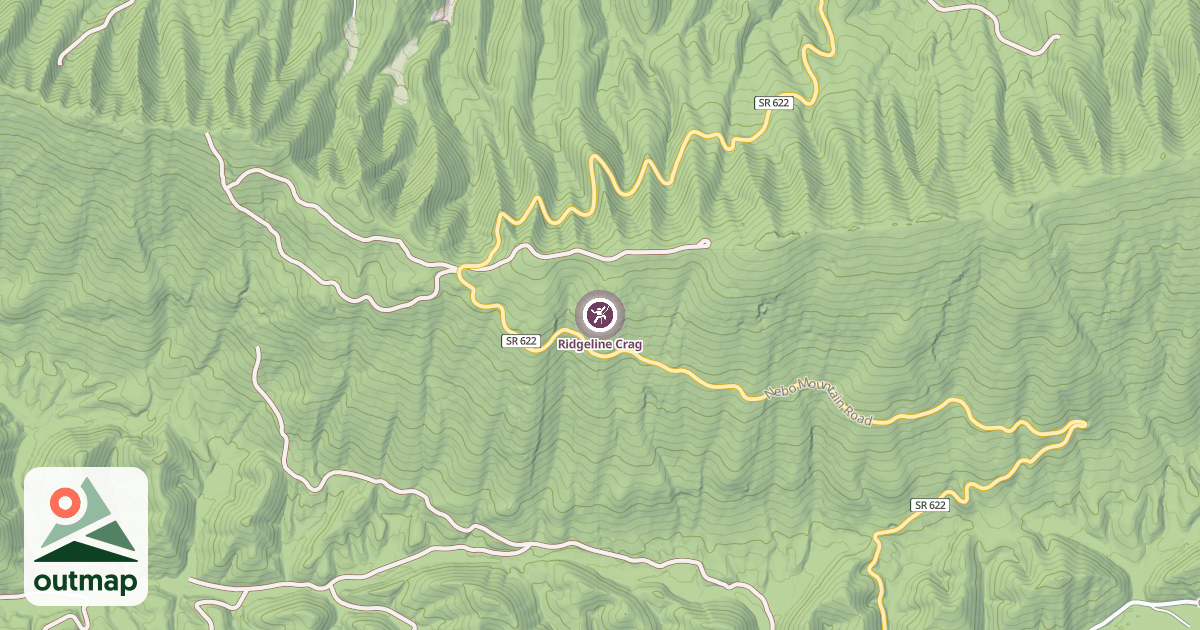 Map of Ridgeline Crag