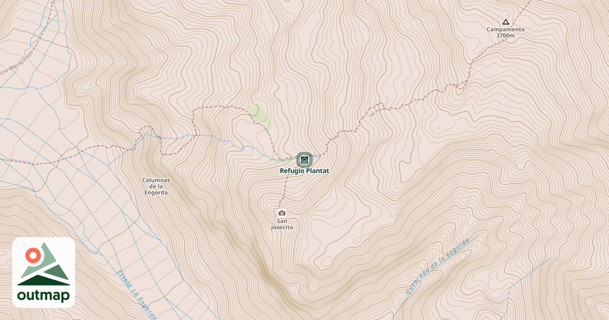 Map of Refugio Plantat