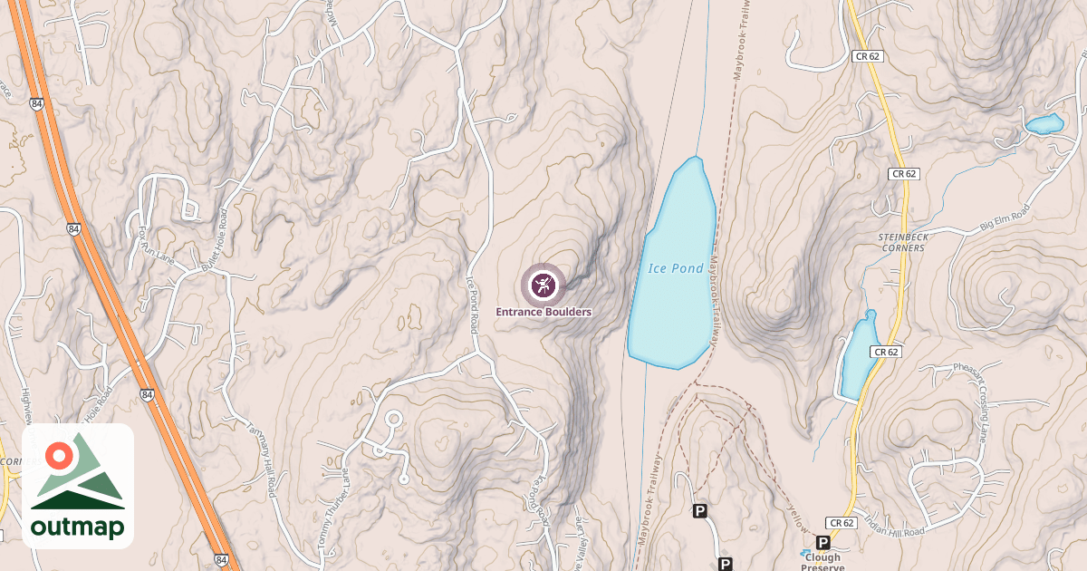Map of Entrance Boulders