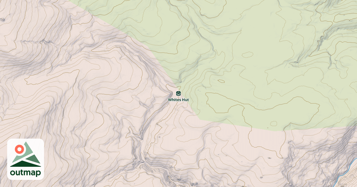 Map of Whites Hut