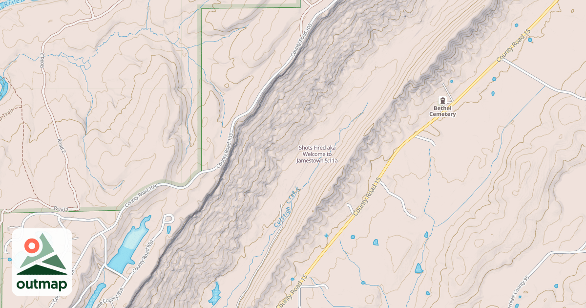 Map of Shots Fired aka Welcome to Jamestown