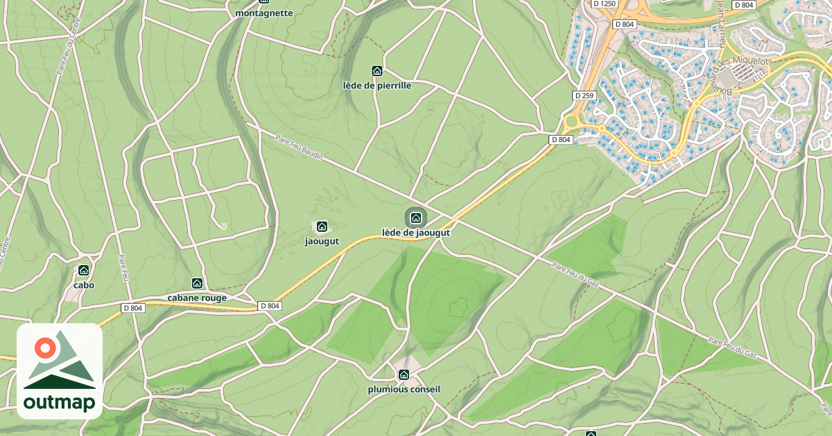 Map of lède de jaougut