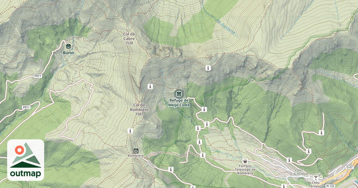 Map of Refuge de Meije Coste