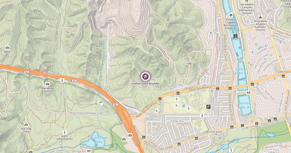 Map preview of Undisclosed Boulder