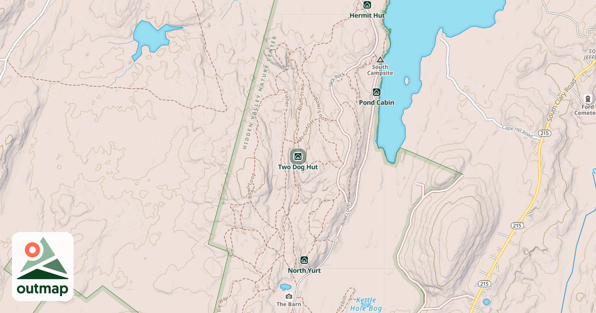 Map of Two Dog Hut
