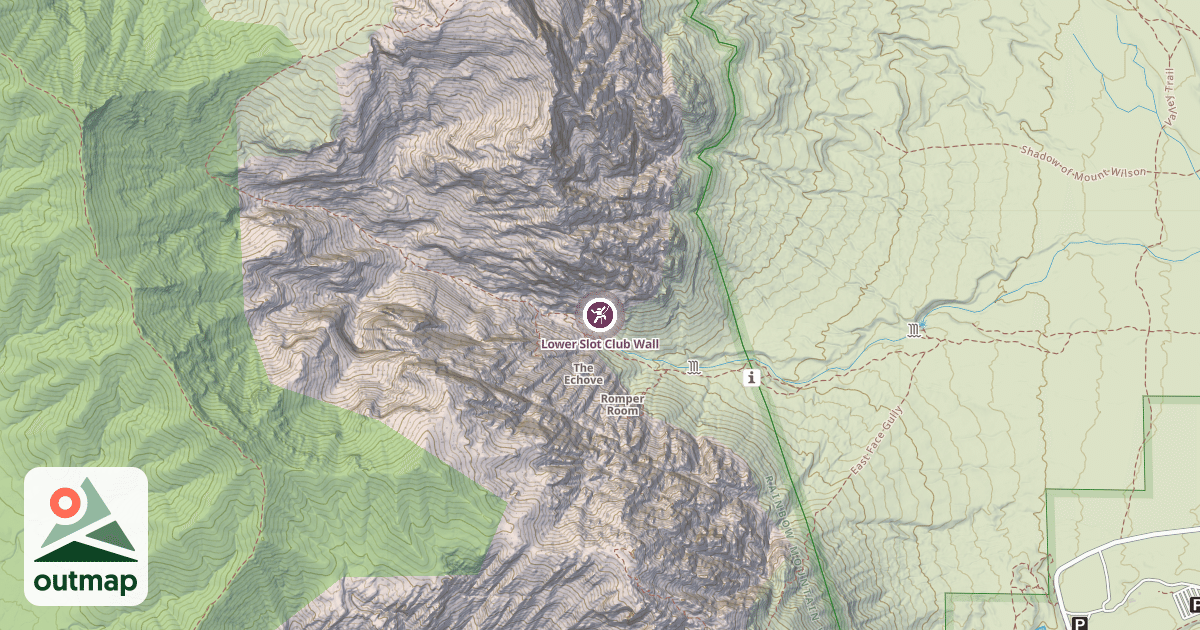 Map of Lower Slot Club Wall